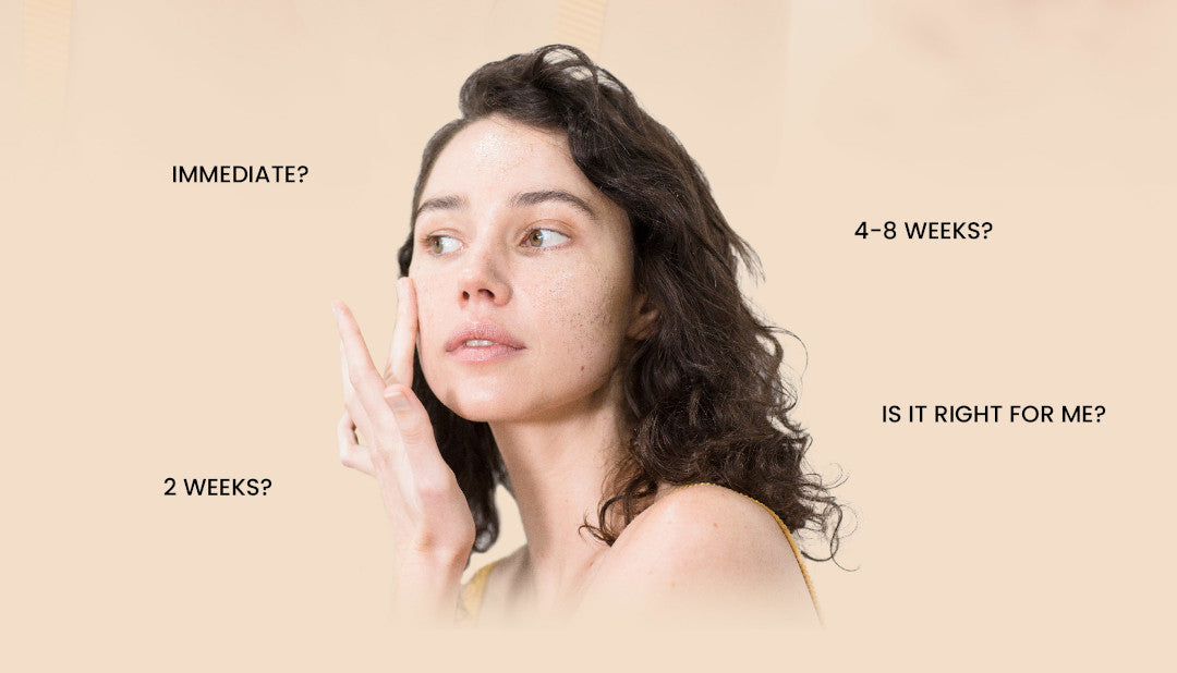 Typical timelines by skin concern